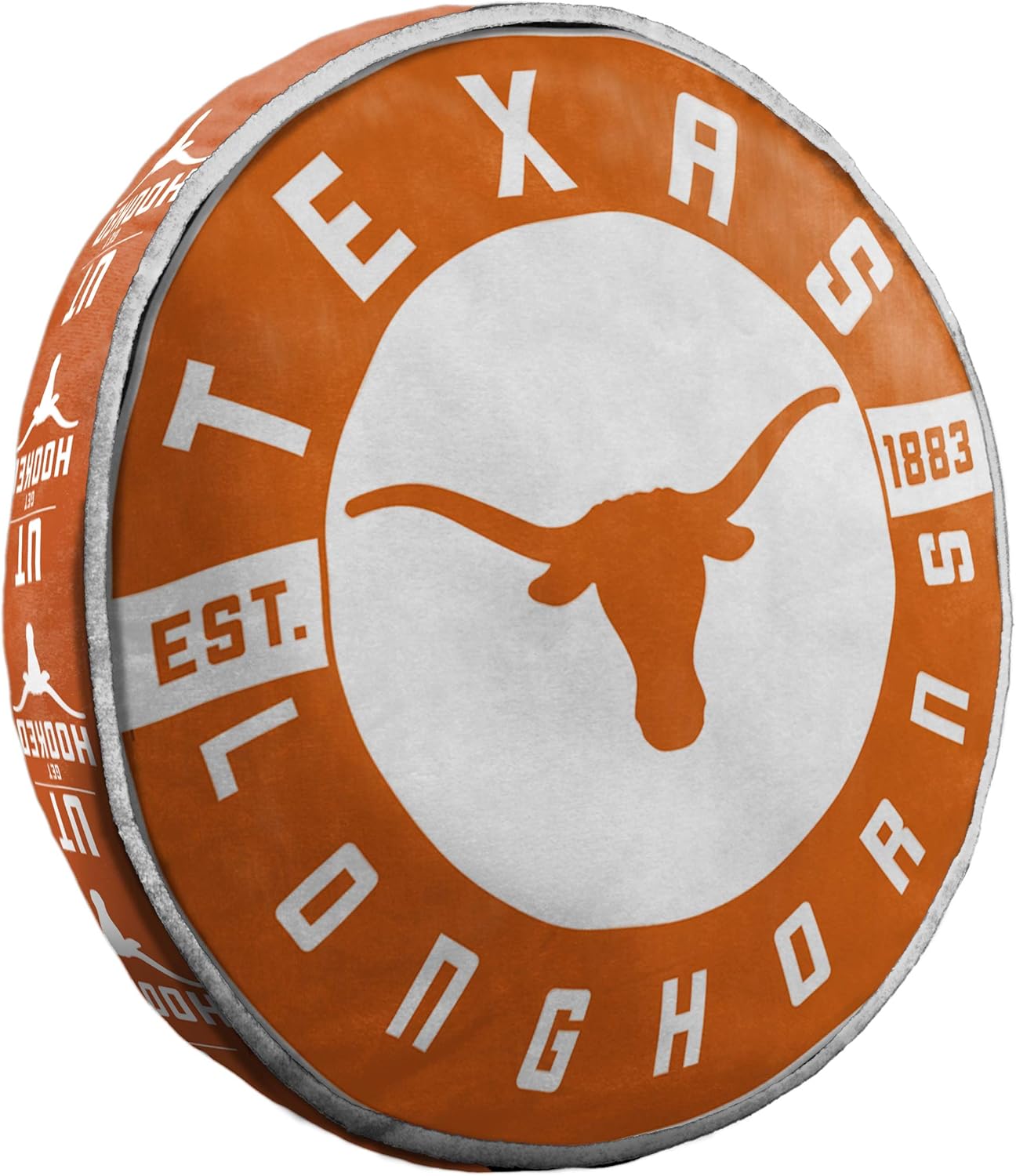 Northwest NCAA Texas Longhorns Unisex-Adult Round Cloud Pillow, 15", Team Colors