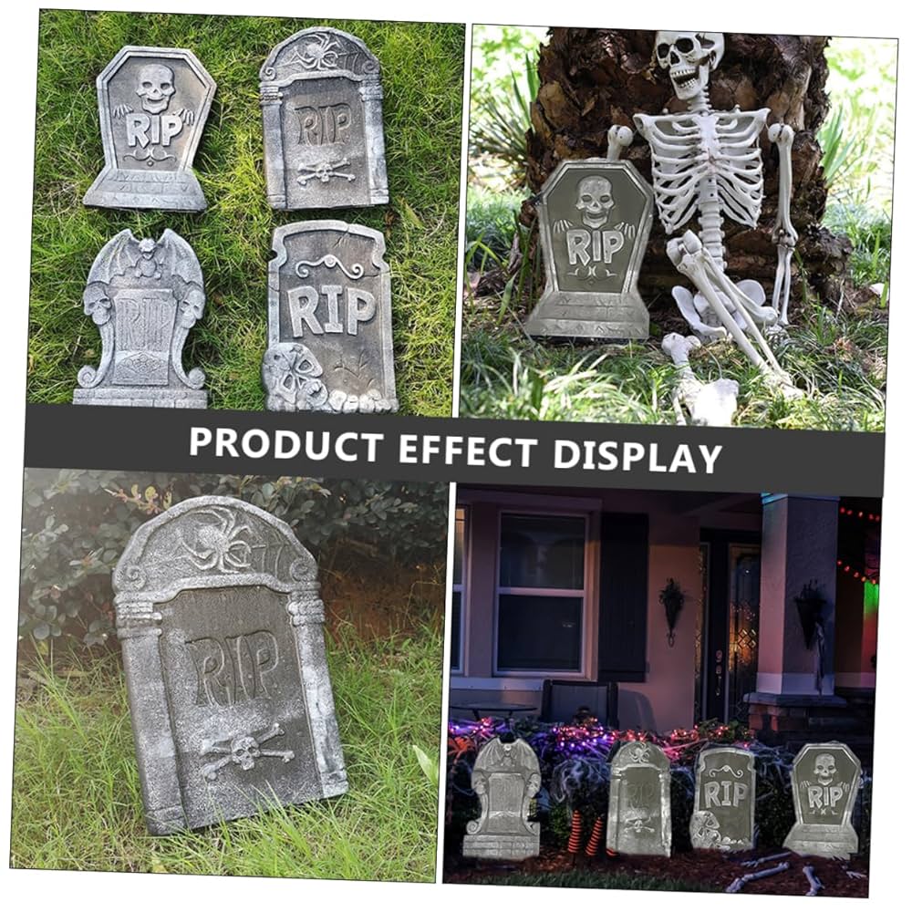 ハロウィン　コーネリアス墓石 Amazon | ハロウィン ホラー スカル スパイダー バット 手 墓石