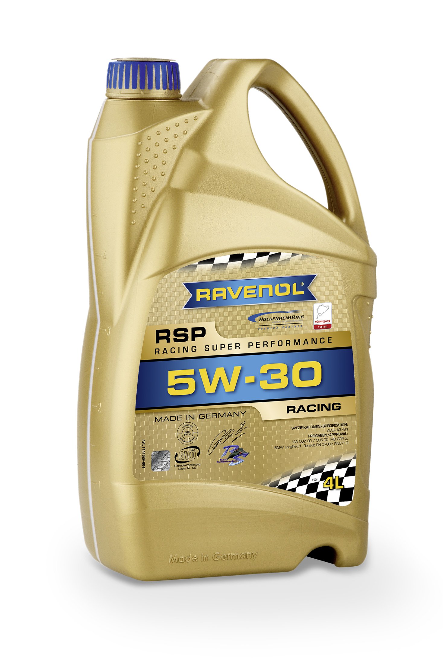 RAVENOL Aceite de motor RSP 5W-30 Aceite completamente sintético Aceite para motor 4 L