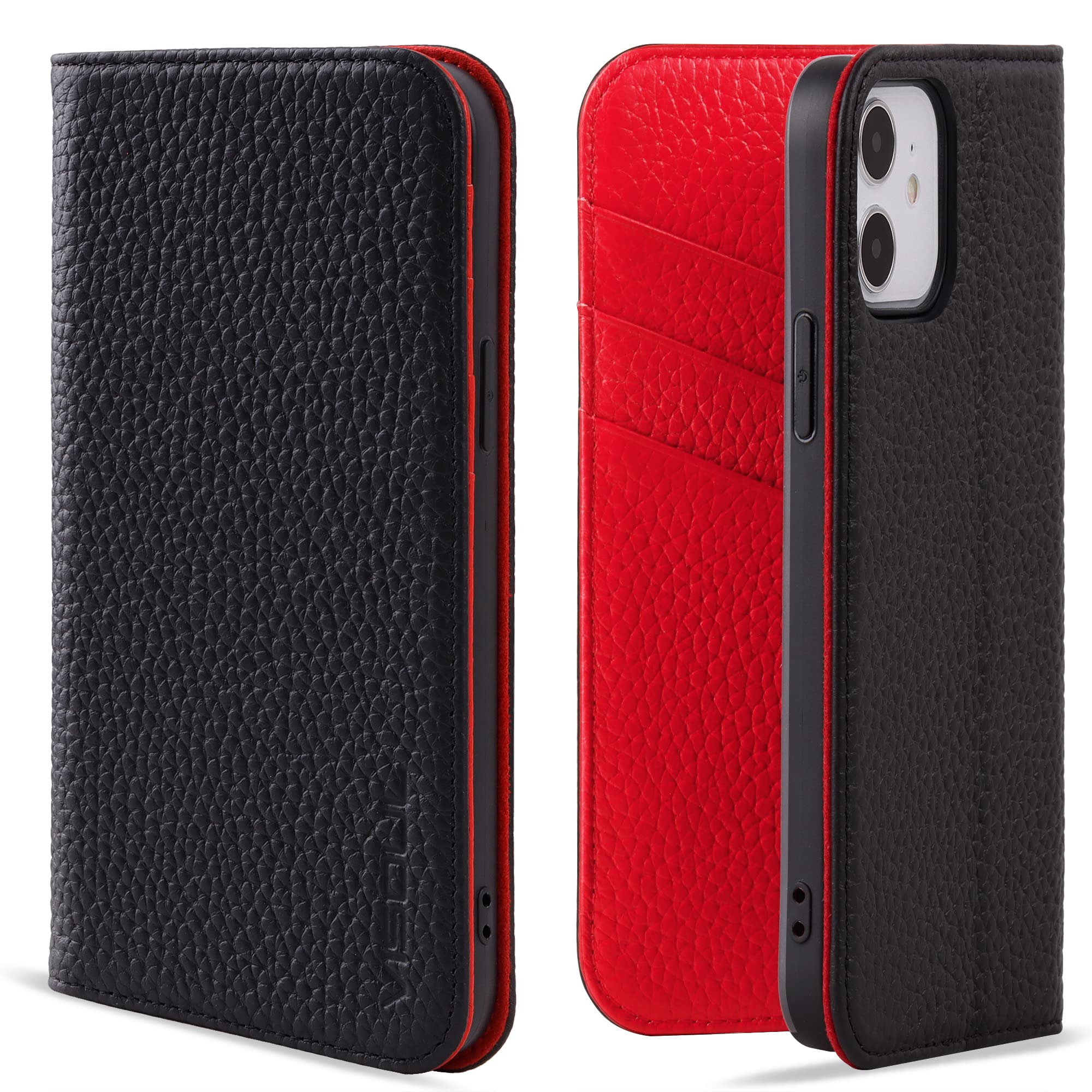 Amazon.co.jp: VISOUL iPhone12miniケース 手帳型 本革 iPhone