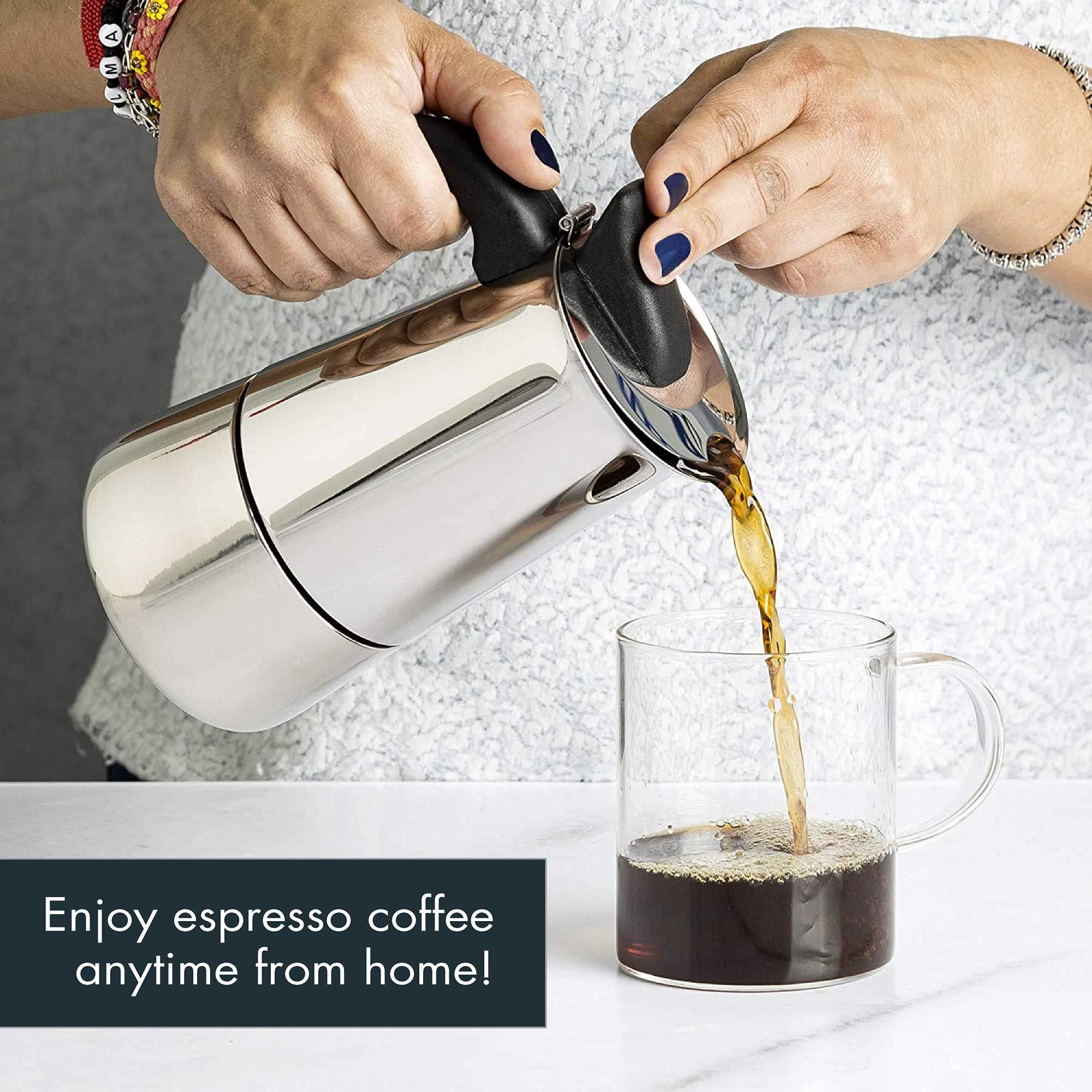 Primula Premium Stainless Steel Stovetop Espresso and Coffee Maker