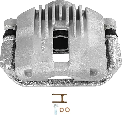 SCITOO Pinza de freno trasera izquierda con soporte 18-B4726 rojo compatible para Cadillac 2000-2002 para Chevrolet 1999-2005 para GMC 1999-2005