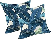 Vista 194 de LVTXIII - Juego de fundas para cojines de sofá, patio o sillón de exteriores, cuadradas y decorativas, 2 unidades de 16" x 16", sin relleno