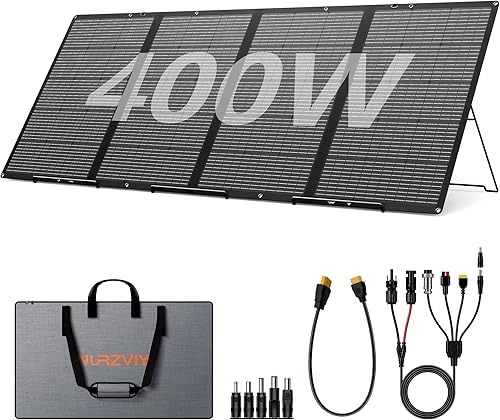 Miniatura 1 de Panel solar portátil de 400 W para estación de energía, cargador de panel solar plegable ETFE de 400 vatios y 36 V, IP67 resistente al agua para