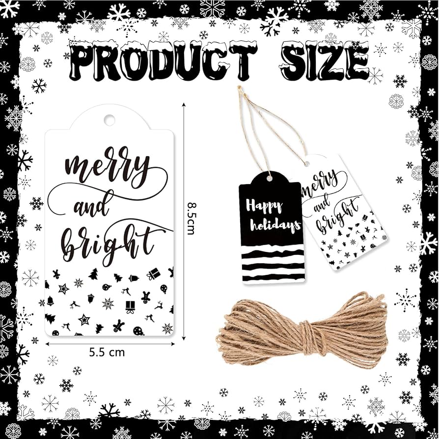 amazon-com-lincia-120-pcs-black-and-white-christmas-gift-tags-winter-paper-gift-tags-christmas-hang-tags-with-string-tags-for-christmas-holiday-party-favor-wrapping-christmas-decorations-10-styles-health for Free Printable Editable Christmas Gift Tags Black And White Amazon.com: Lincia 120 Pcs Black and White Christmas Gift Tags Winter Paper Gift Tags Christmas Hang Tags with String Tags for Christmas Holiday Party Favor Wrapping Christmas Decorations, 10 Styles : Health for Free Printable Editable Christmas Gift Tags Black And White