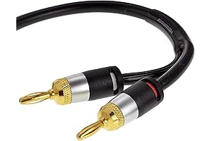 Mediabridge 12AWG ULTRA Speaker Cable with Dual Gold Plated Banana Tips -...