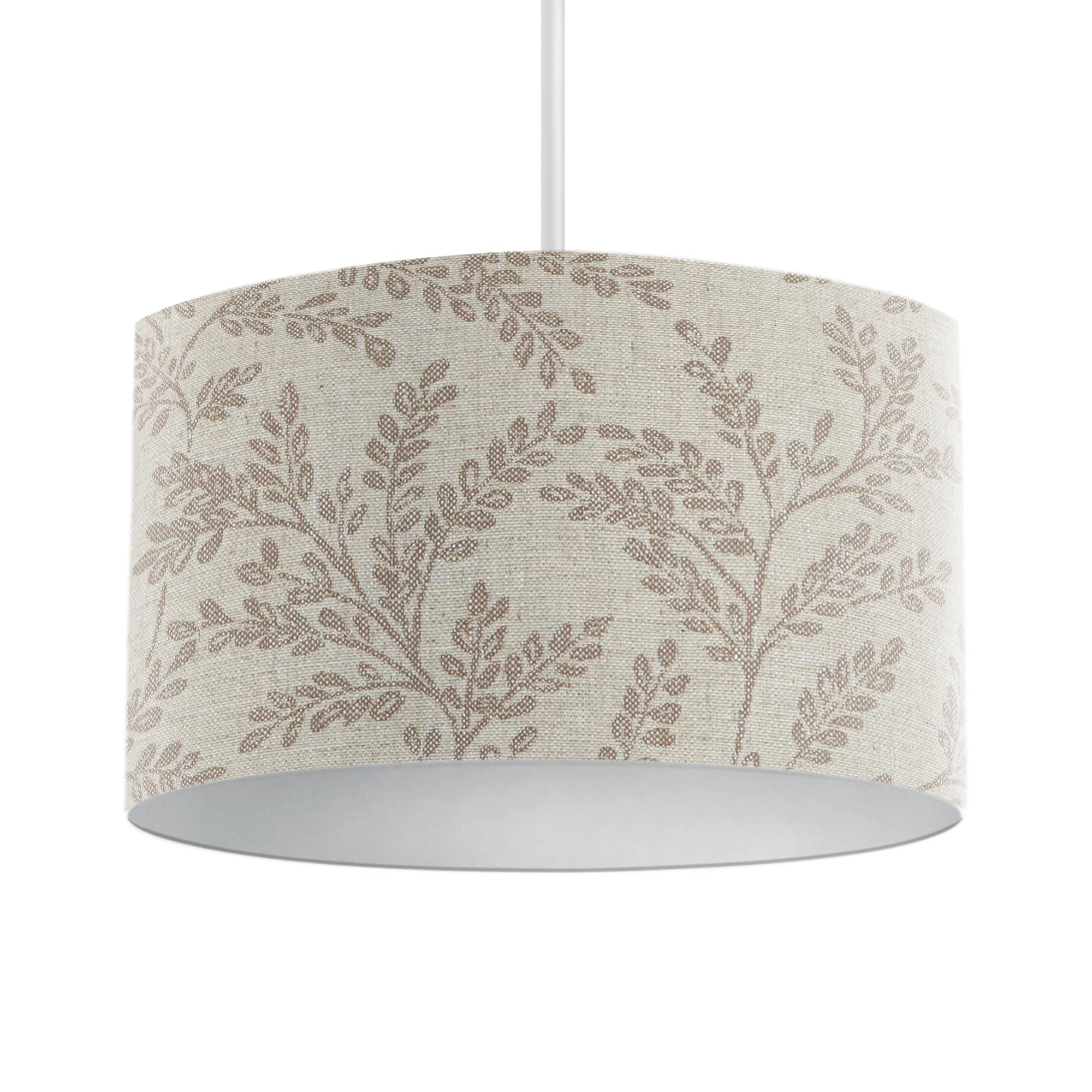 Harrison Cropper Ferndown Drum Lampshade (Taupe, 20cm Table/Standard Lamp)