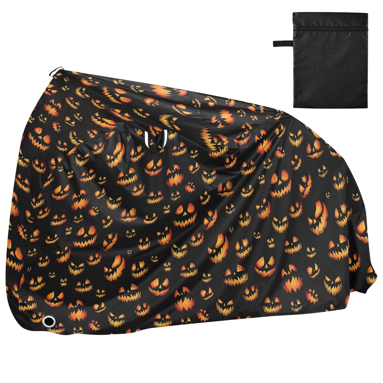 Pokrowiec na rower, wodoodporny, outdoorowy, rowerowy, motorower, wytrzymały, wiatroszczelny, ochrona przed słońcem, do roweru górskiego, szosowego, Devil Expression, czarny