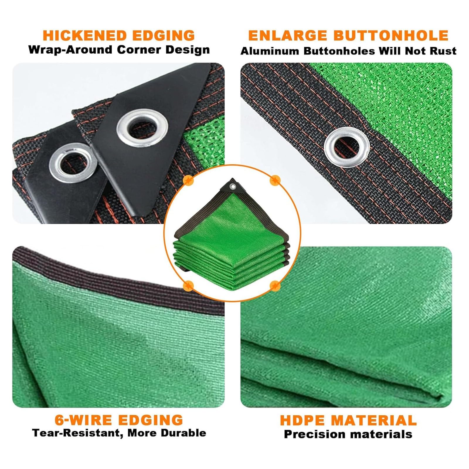 Malla de privacidad verde con 80 % de bloqueo UV para invernadero, 6 x 10 m, ideal para jardinería, patio, piscina y patio trasero