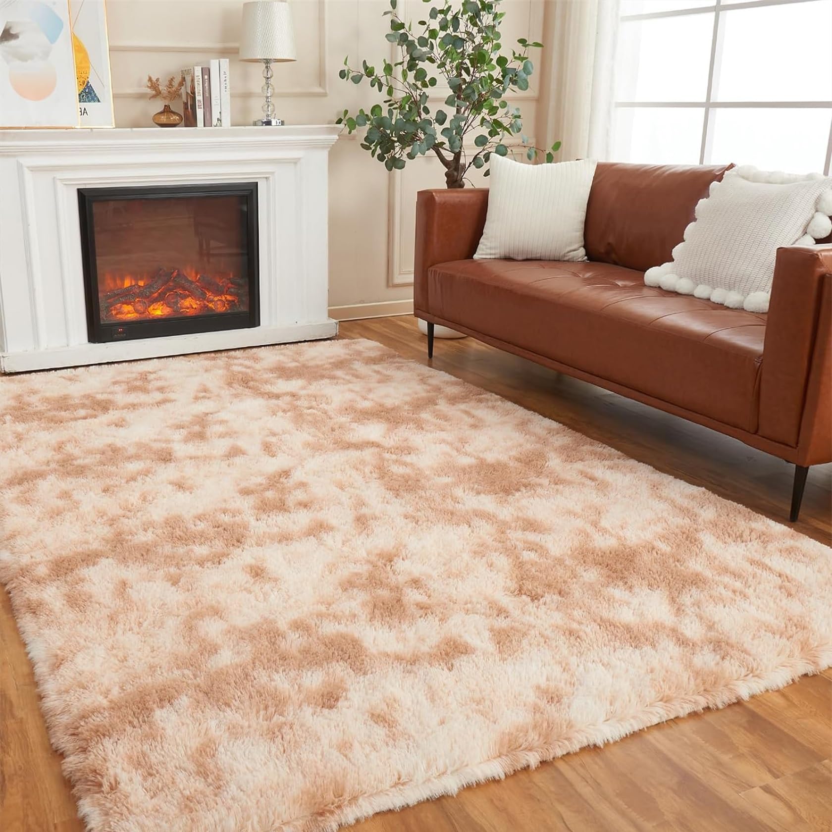 Amazon｜ラグ カーペット 滑り止め付 洗える ラグマット 180 x 190 cm