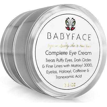 eye cream containing eyeliss and haloxyl