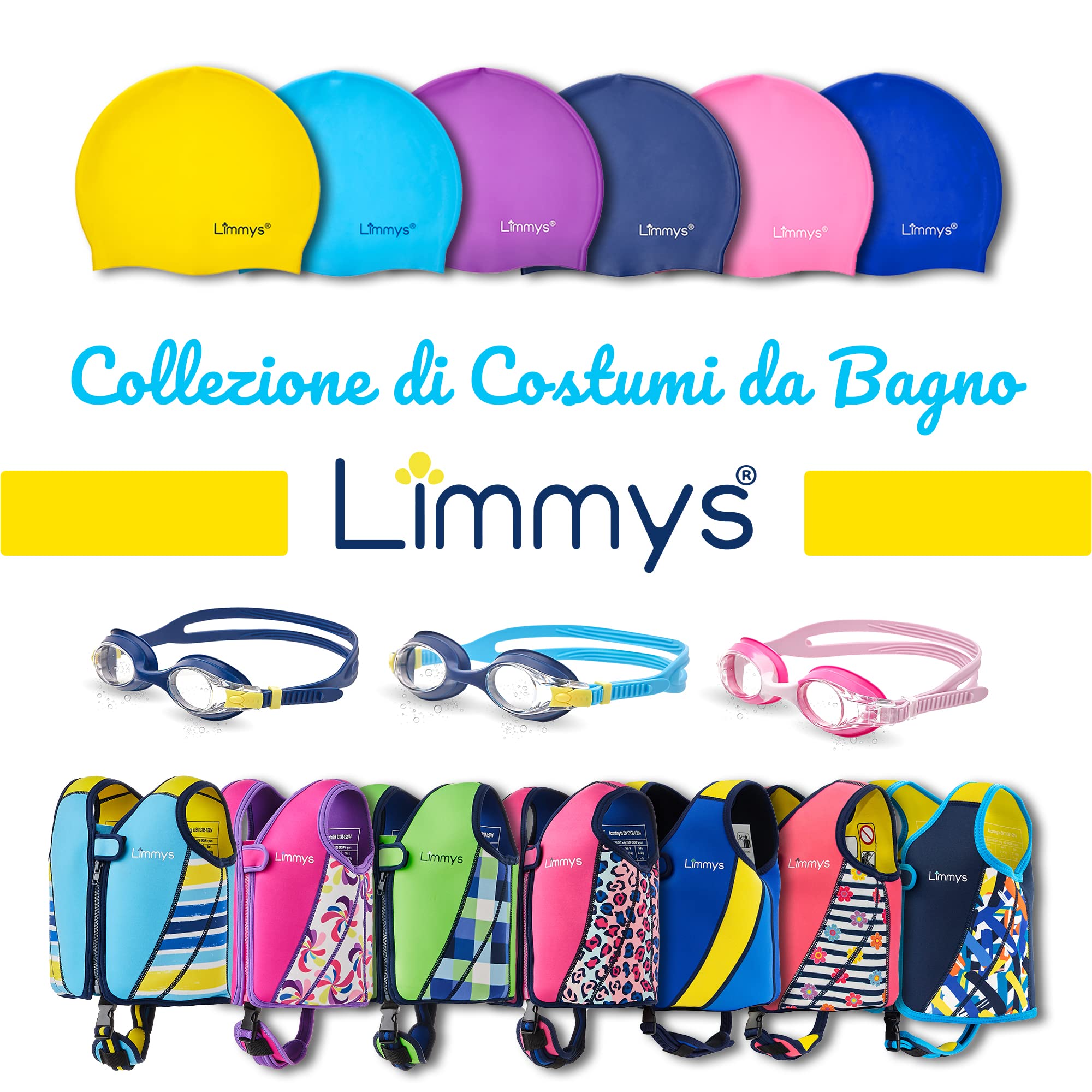 Limmys Cuffia in Silicone per Capelli Lunghi – Morbida, Elastica e Antiscivolo – Vestibilità Comfort Senza Tirare, Spazio Extra per Capelli Lunghi e Spessi, Silicone Senza Lattice, Facile da Indossare