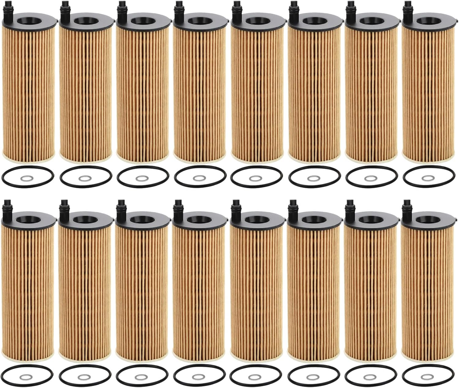 HU6014z OIL FILTER Compatible with BMW 2016-2023 118i 230i 330i 430i 530i 740e X3 X4 Z4 Replaces 11428575211 OX813/1D #HU6014/1Z 16 PACK