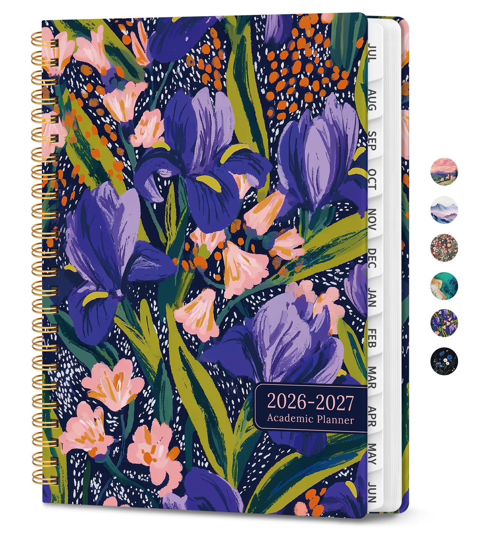 Planner 2026-2027, Monthly and Weekly Academic Planner July 2026 - June 2027, Hardcover Student Teacher Planning Agenda Calendar Book with Tabs, Perfect for Office School Supplies, A5 (6.3" x 8.5