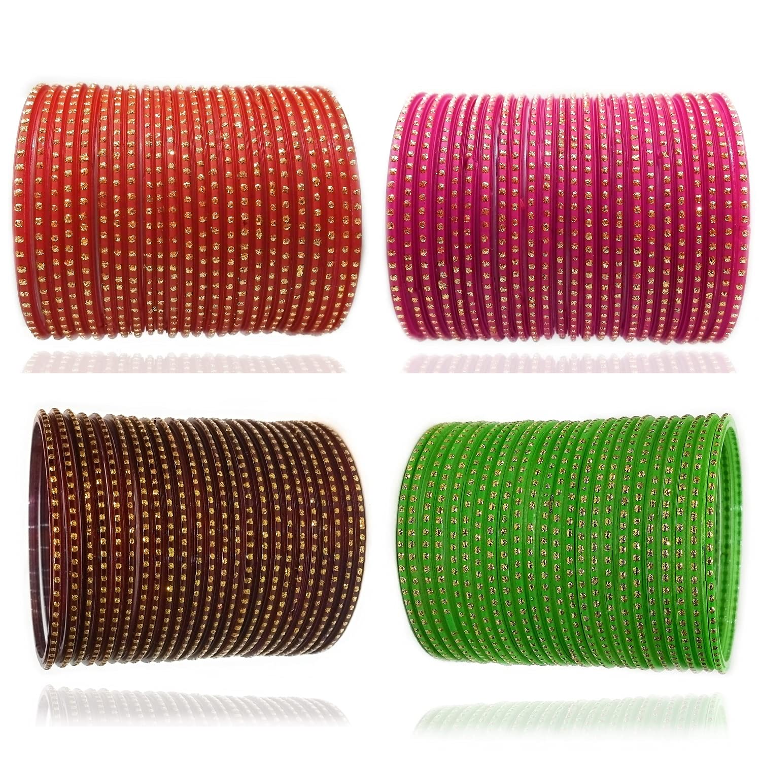 Lot de 96 bracelets en verre à pois pour toutes les occasions