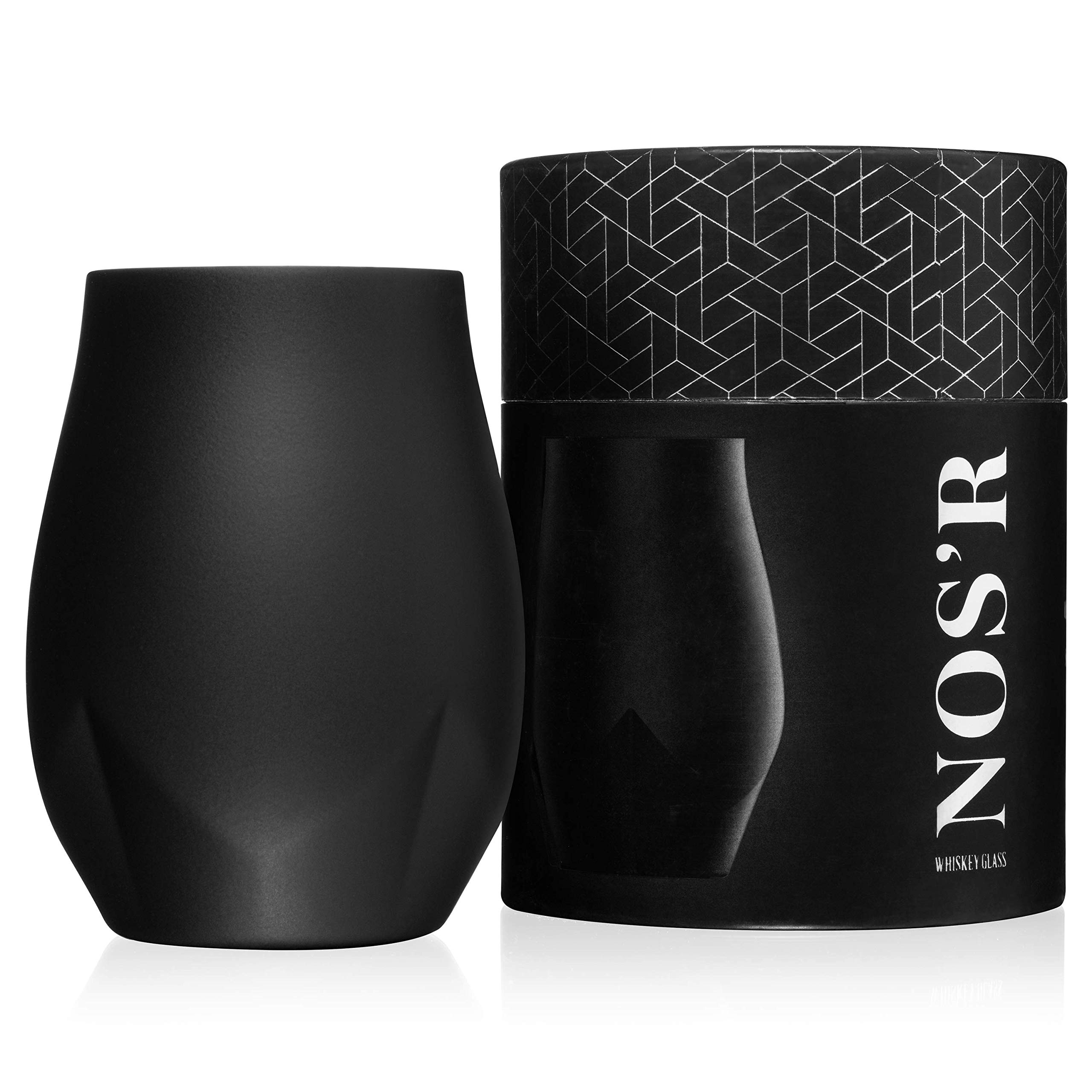 BrüMateNOS'R, Double-Wall Stainless Steel Whiskey Nosing Glass - 7oz (Matte Black)