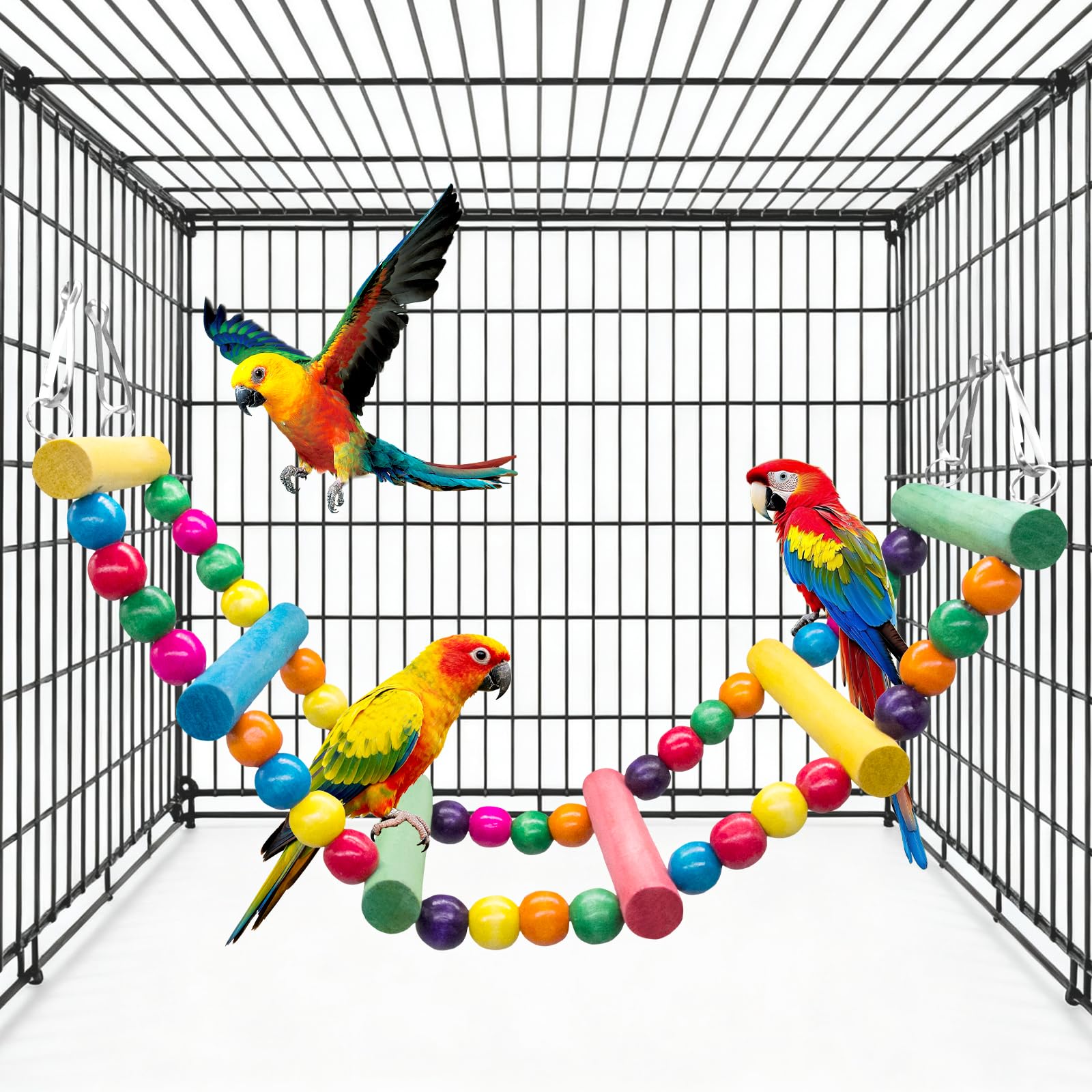 Jouets pour perroquets MQUPIN pour animer la cage de votre ara