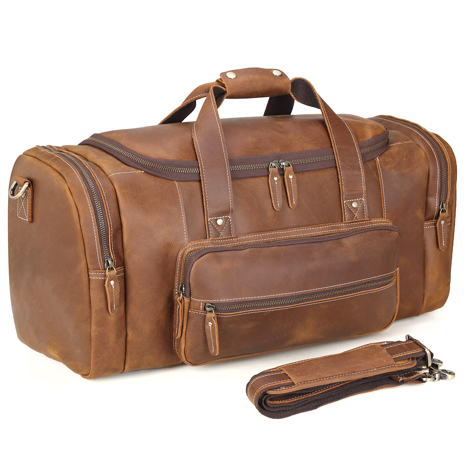 Polare 23 Full Grain Cowhide Leather Gym Duffle
