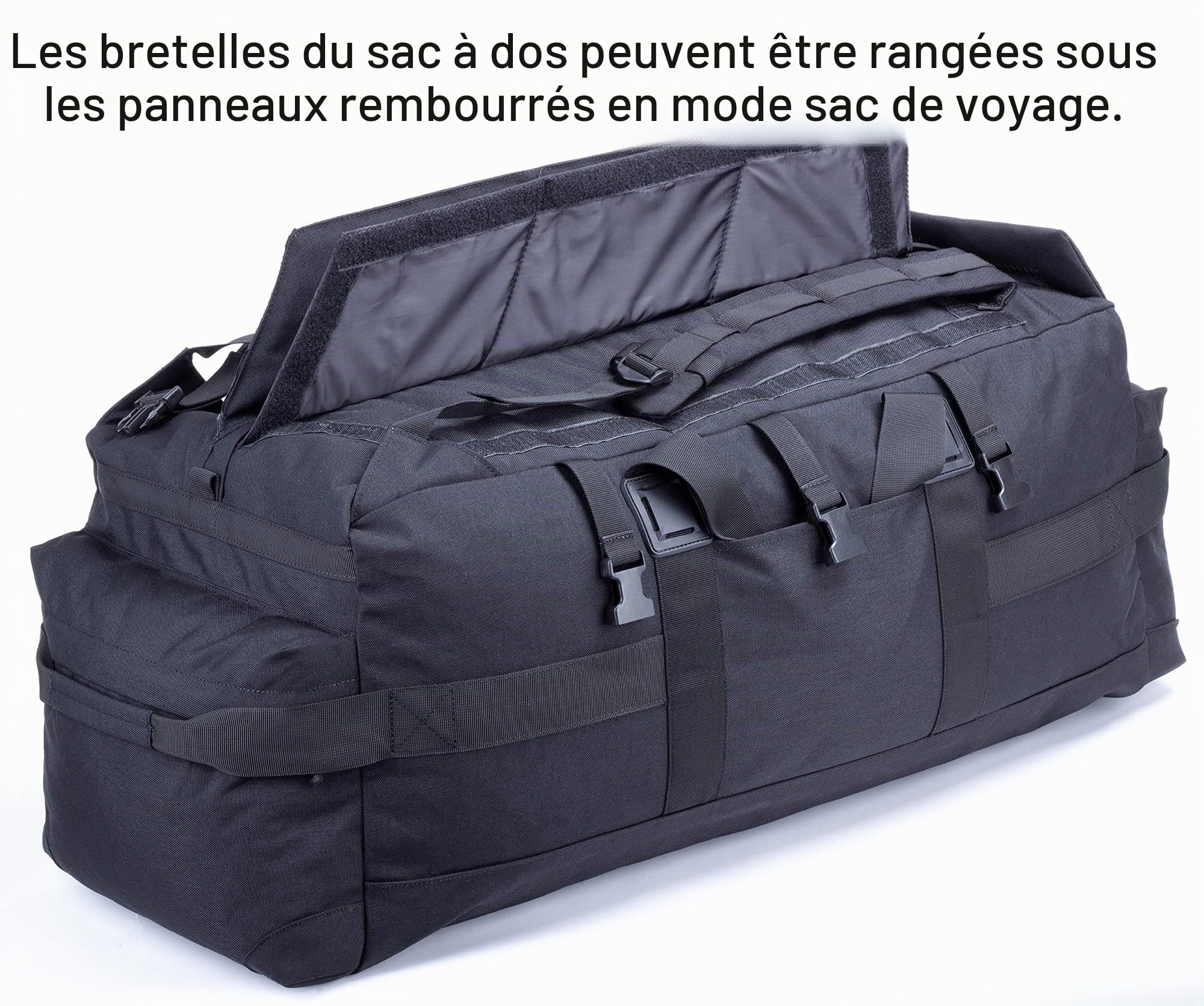Grand Sac à Dos Militaire. Sac à Dos de l'armée avec Cadre Interne Compatible Hydratation et Molle Chargement Supérieur et Frontal pour Le Camping Sauvage la Randonnée la Randonnée 60L