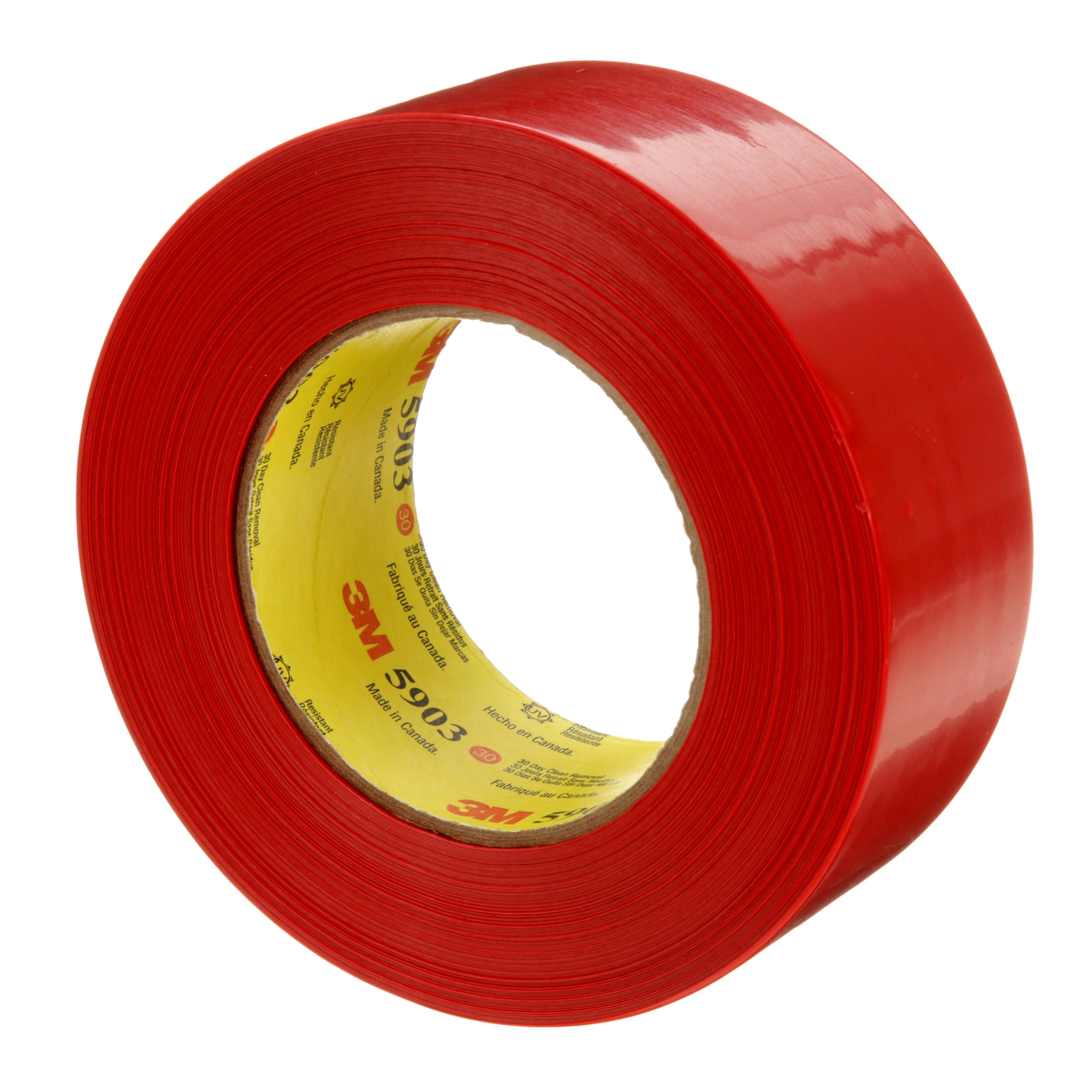 3M Tape exterior Masking Poli 5903 Rojo, 48 mm x 54,8 m (Pack de 1)