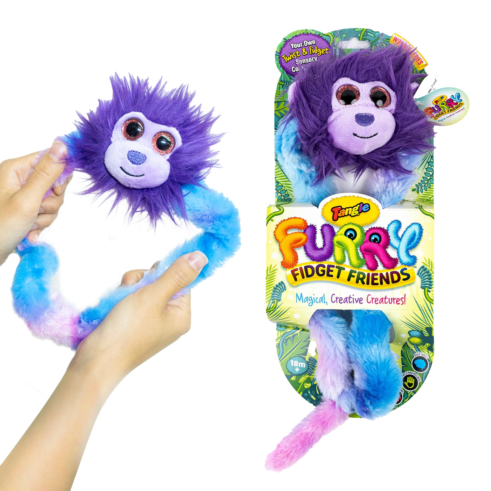 TANGLE Furry Fidget Friends (Zonk The Monkey)