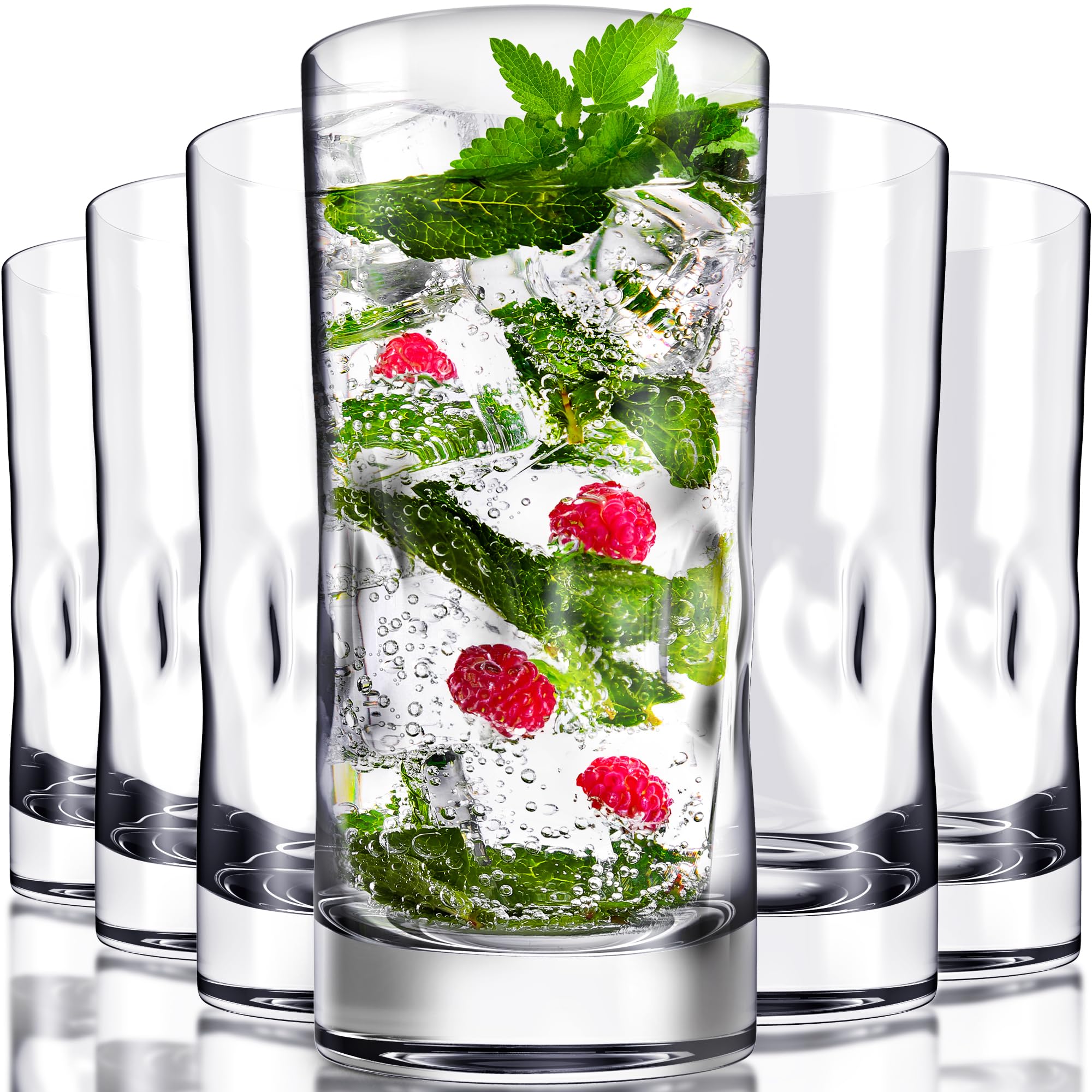 Bravario Unbreakable Plastic Drinking Glasses 17 oz