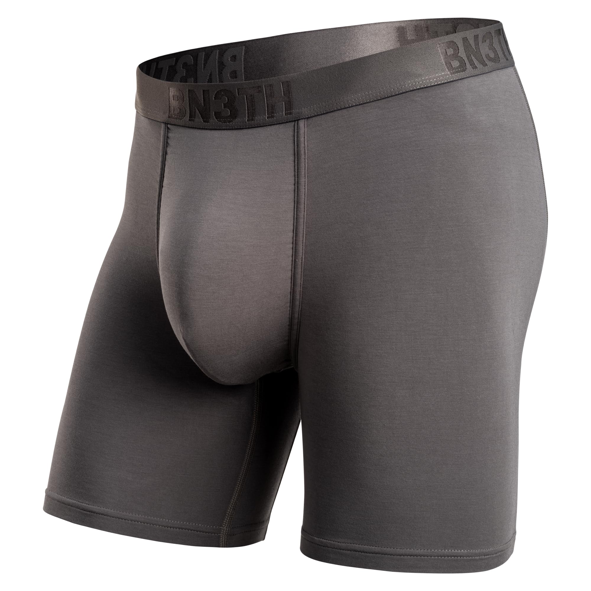 BN3THMen's Classic Icon 3-D Pouch Boxer Briefs, Anti-Chafing, No-Roll Waistband, Lightweight Athletic Underwear, 6.5" Inseam