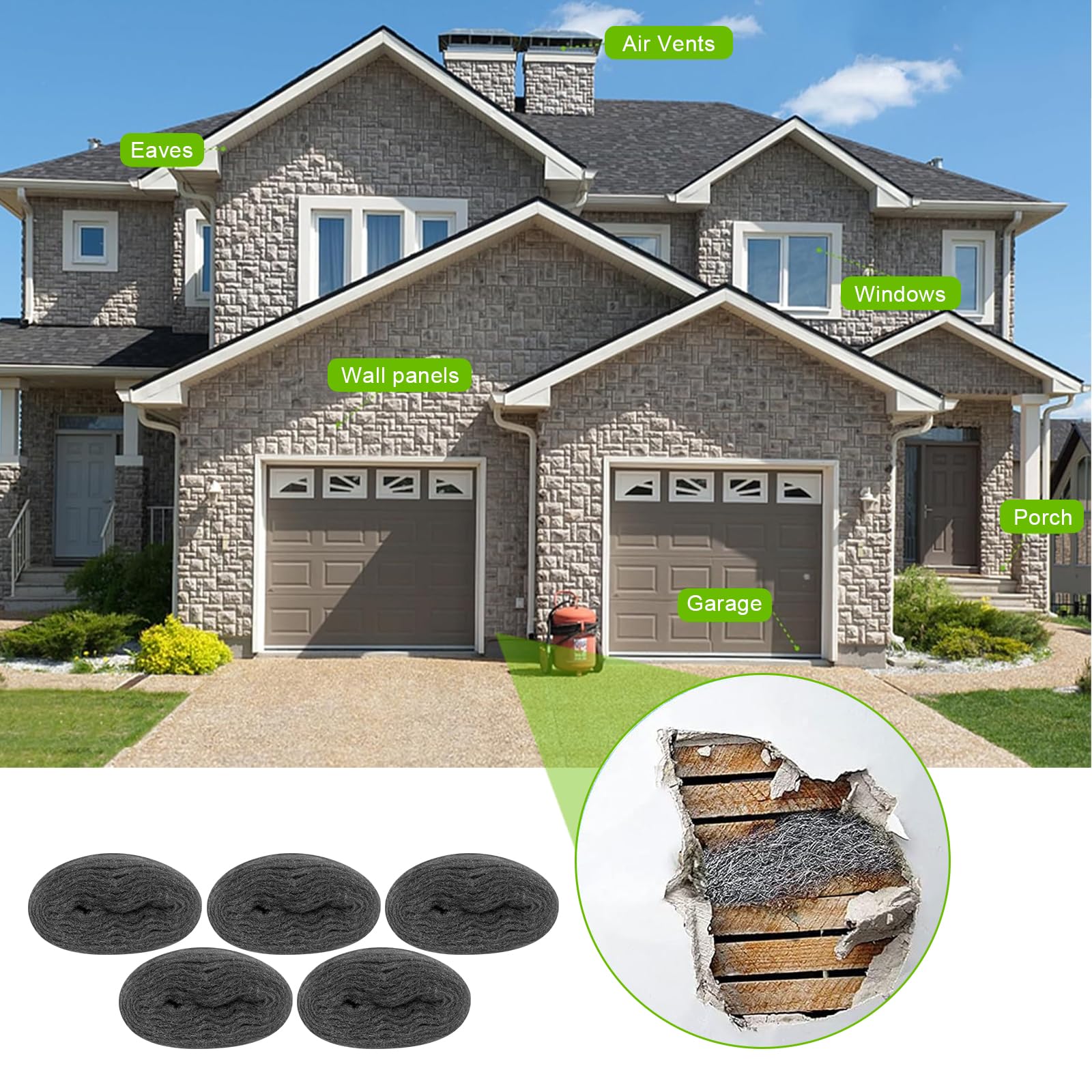 Lana D'Acciaio Grado 0000 - 5 Rotoli Da 4m Anti Topi, Per Pulizia E Protezione Da Roditori - Foto 2