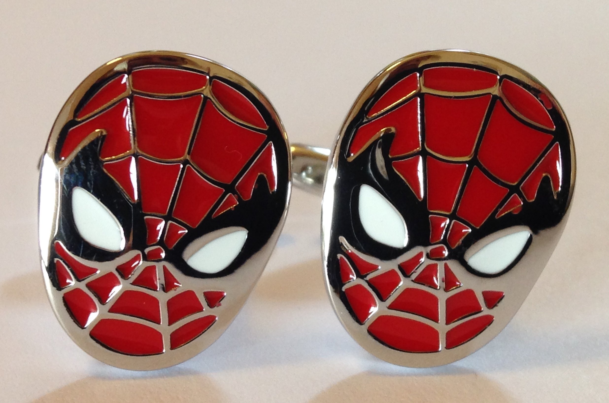 Super Hero Spiderman Cufflinks Cuff Links