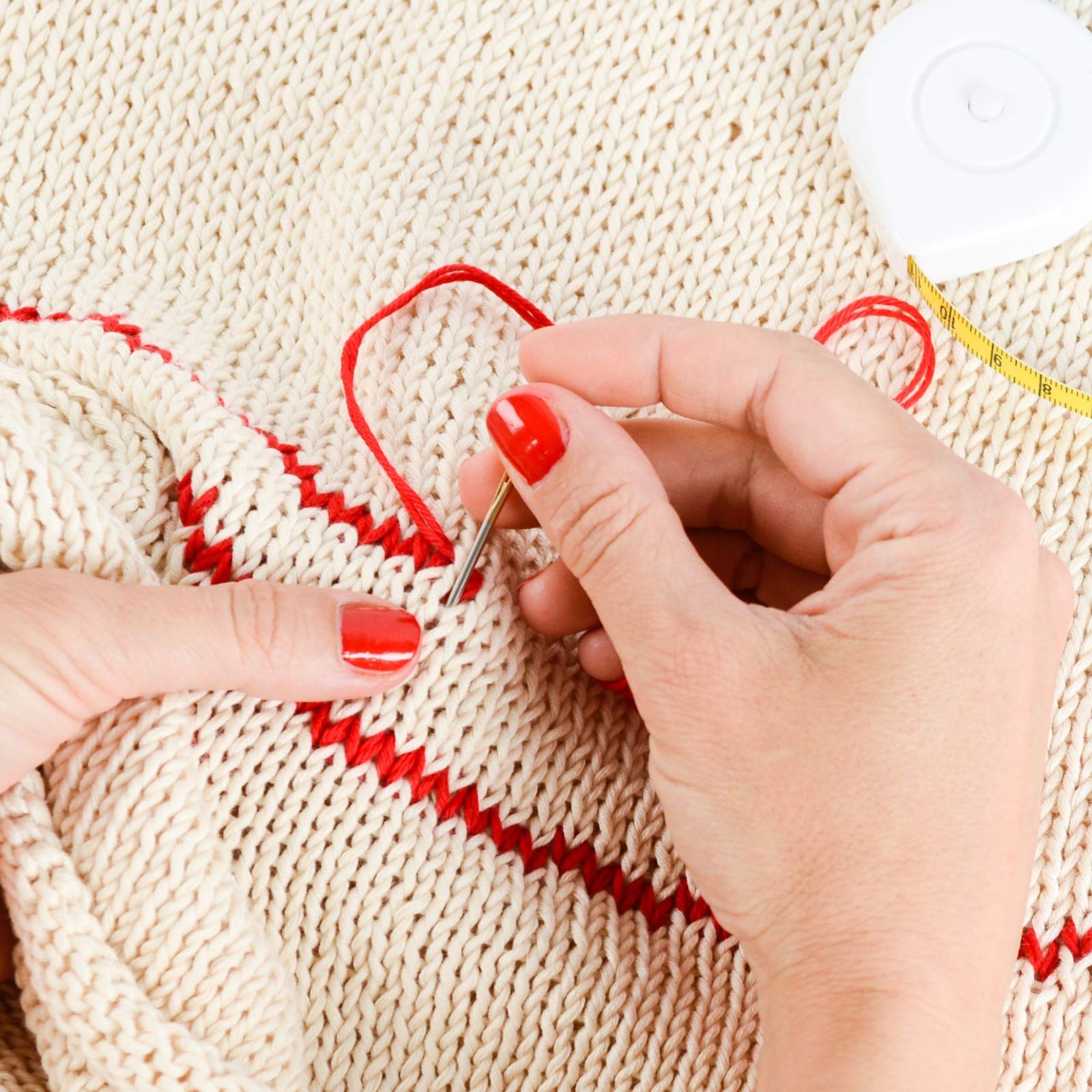 AIEX 25 Pièces Aiguilles Émoussées à Gros Oeil Aiguilles à