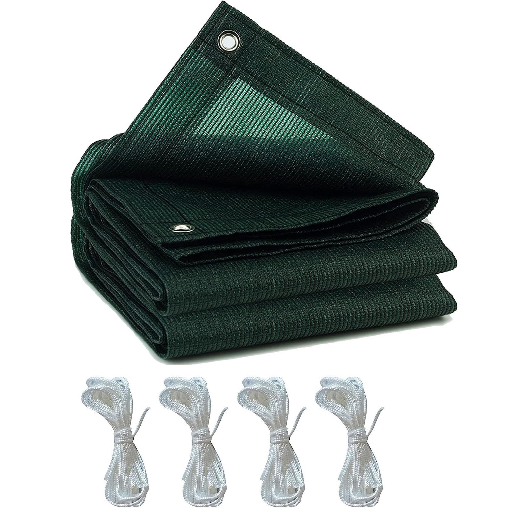 Filet d ombrage de terrasse haute densité vert foncé, bâche de protection solaire extérieure