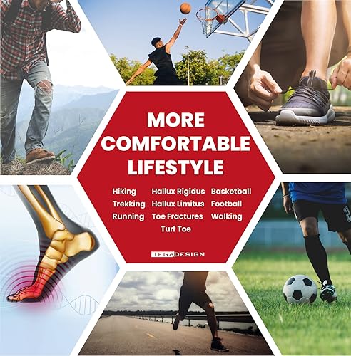 Miniatura 2 de TEGA Plantilla de fibra de carbono (1 unidad)  para césped, fracturas de pies, Hallux Rigidus y Limitus  Inserto rígido para zapatos  Alternativa al