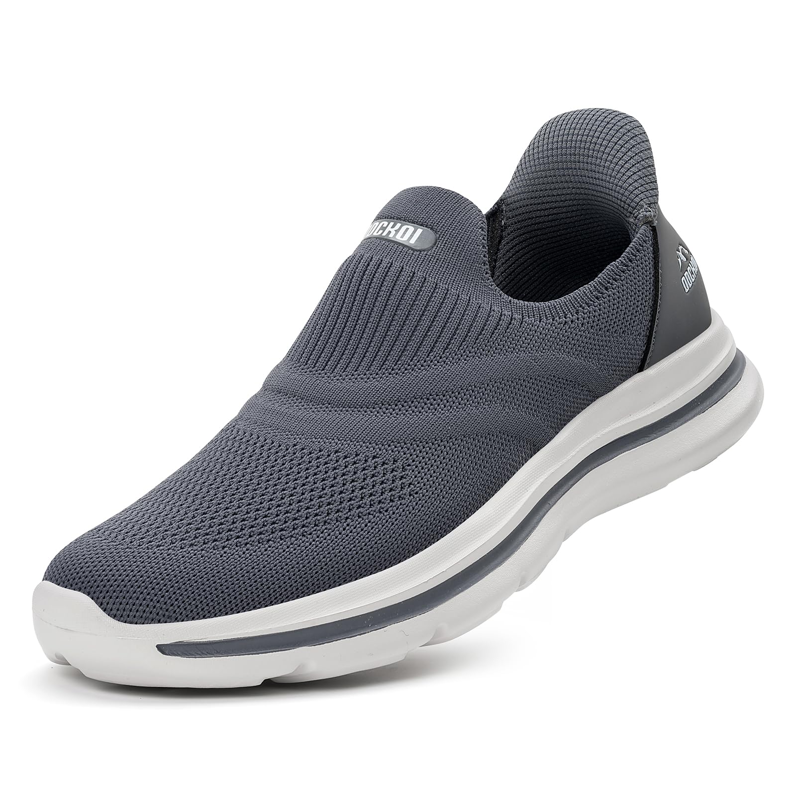 ODCKOI Slip On Sneaker Herren Ohne Schnürsenkel Schuhe Outdoor Sportschuhe Leichtgewichts Atmungsaktiv Hand-Free Freizeit Straßenlaufschuhe