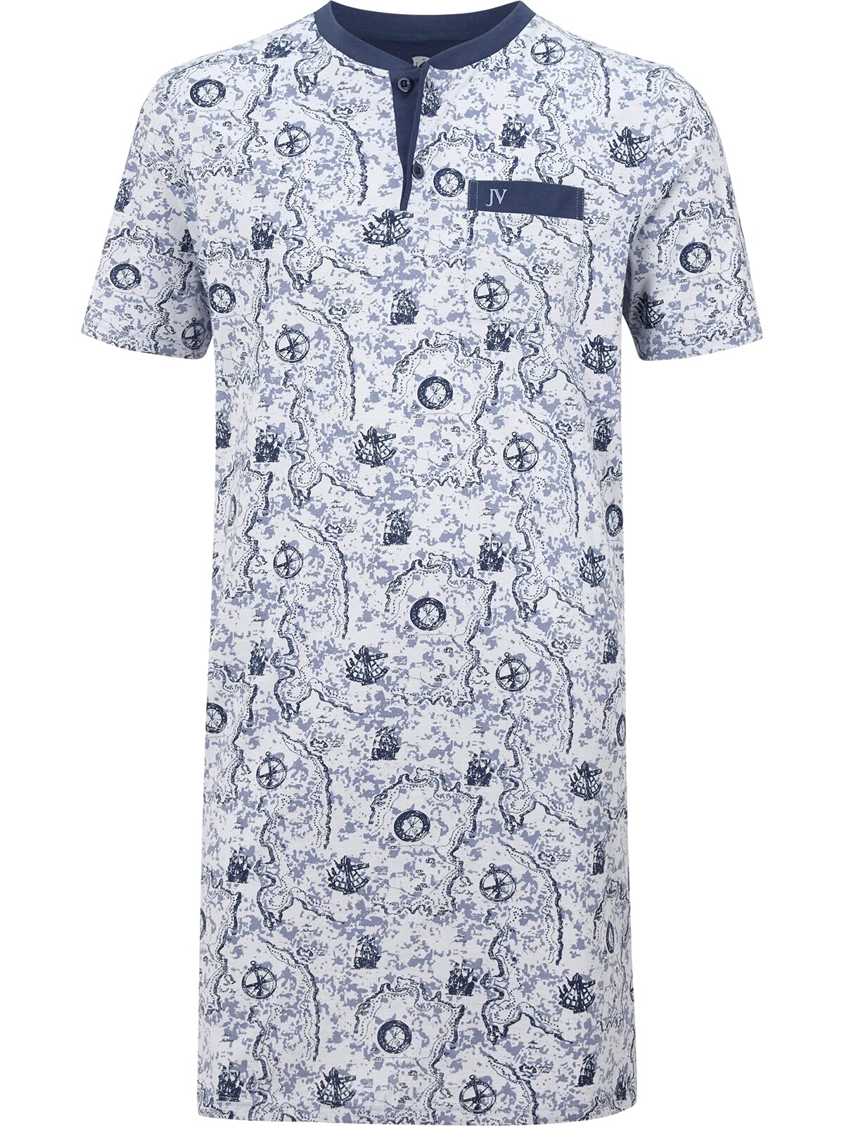 Jan Vanderstorm Camicia da notte da uomo Unni