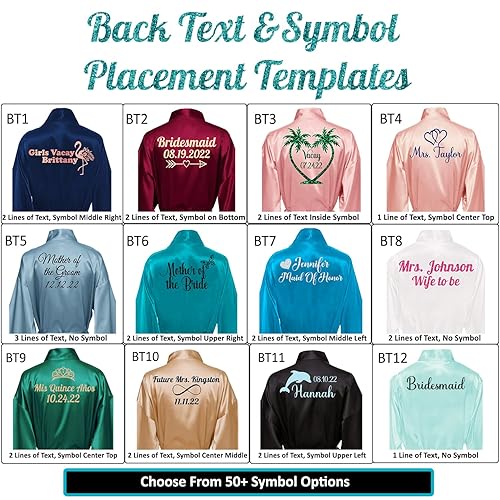 Miniatura 6 de Custom Womens Robe, Sizes S-5XL, Bridesmaid Robes, Personalized Robes for Birthdays, Quinceaneras Etc., Add Symbols, Text, Monograms, White, LXL