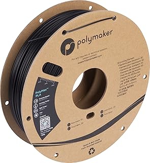 2.85mm(3mm) Tough PLA 2.85mm 3D Printer Filament, 750g Black PLA Filament Strong PLA - Polymaker PolyMax PLA 2.85 Black Filament High Impact Strength, Print with 2.85mm Openning 3D Printers Only