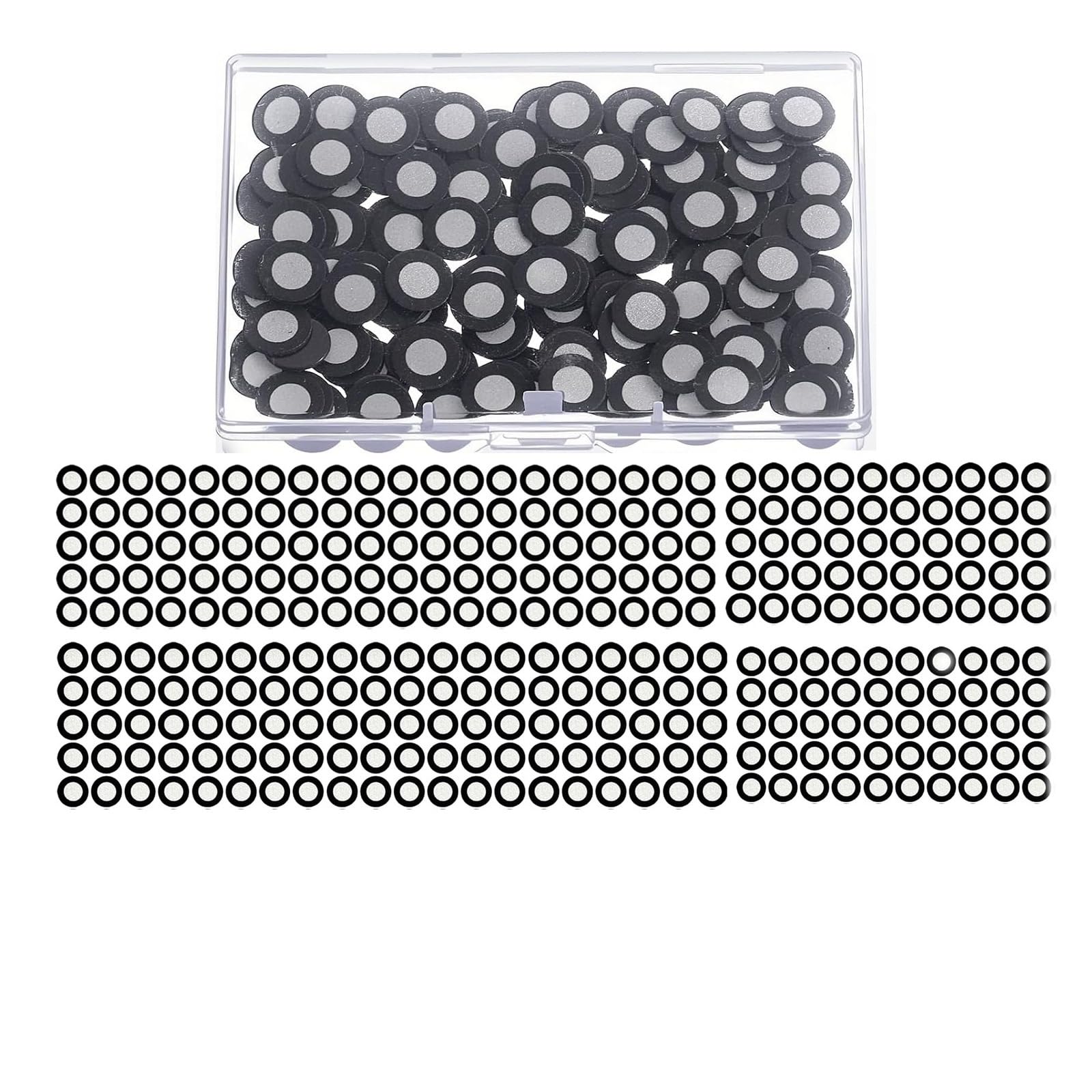 Magnetyczny punkt śledzący 3D Odbicie rozproszone Marker referencyjny 6,0 mm Wewnętrzny 10 mm Zewnętrzny cel pozycjonowania(500pcs)