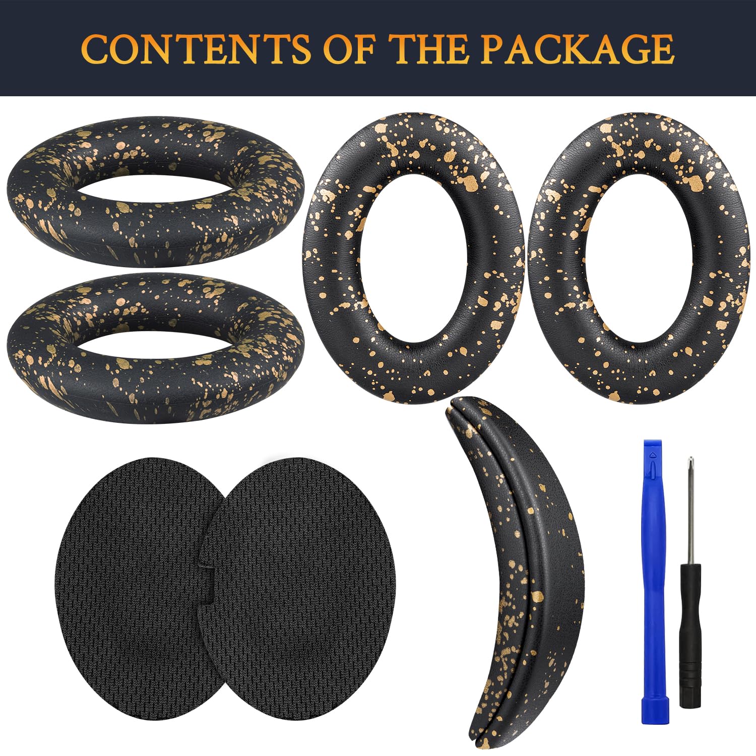 SOULWIT Ear Pads Cushions + Headband + Silicone Earpads Cover Protector - Image 3