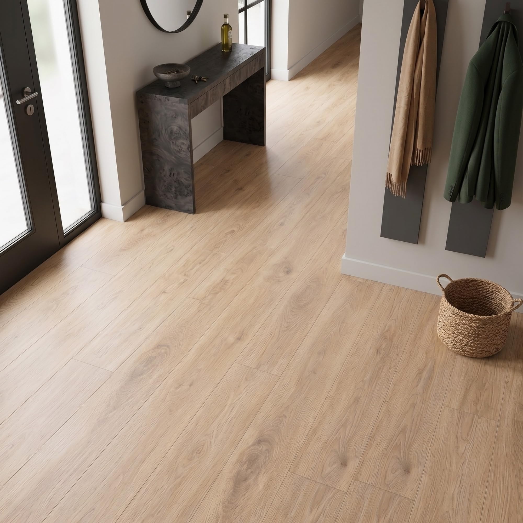 Suelo vinílico SPC click 5 mm efecto madera Roble Natural (2,21 m²) - ISOVEX