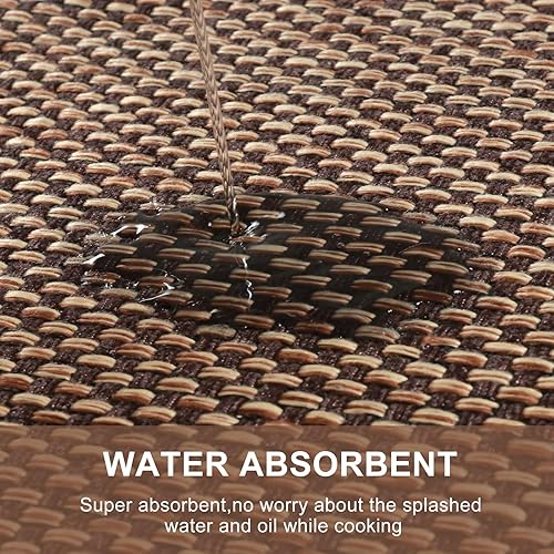 Miniatura 4 de KIMODE Alfombras de cocina de 20 x 70 pulgadas, antideslizantes, lavables, para suelo de cocina, tapetes de cocina grises absorbentes para piso,