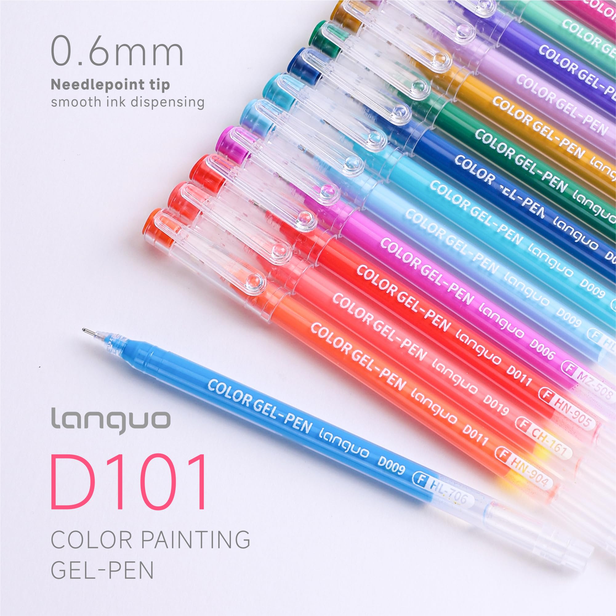 Amazon.co.jp: languo ゲルペン 大人用塗り絵用 99色セット ジェル