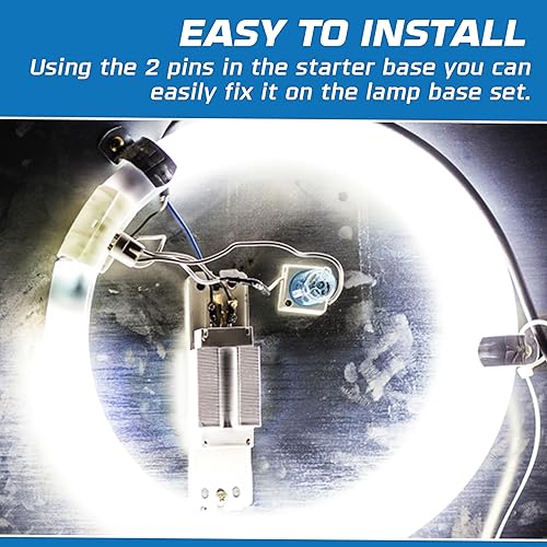 Miniatura 7 de OHLECTRIC Arrancador de lámpara fluorescente - Ofrece arranque sin parpadeo - Arranque de bombilla duradero - Cumplimiento FS-5 Rohs - Piezas y