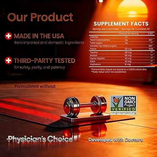 Miniatura 3 de HolyTime Power Gummies  Shilajit del Himalaya, péptido de ostras y palma enana americana  60 masticables suaves veganos  Vitalidad diaria,