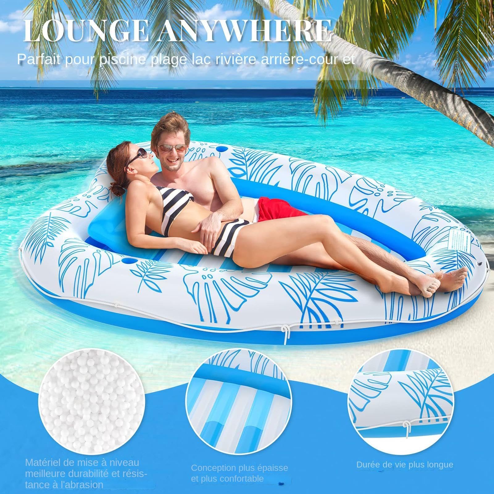 Flotadores de Piscina para Parejas para Adultos,Flotadores de Piscina para | Flotador de piscina cómodo y durade