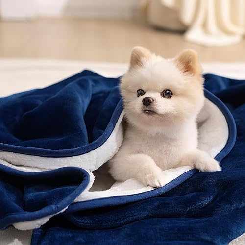 Miniatura 126 de gogobunny Manta de cama impermeable, manta reversible de forro polar Sherpa para perro, cachorro y gato, funda para muebles que protege la cama, Gris