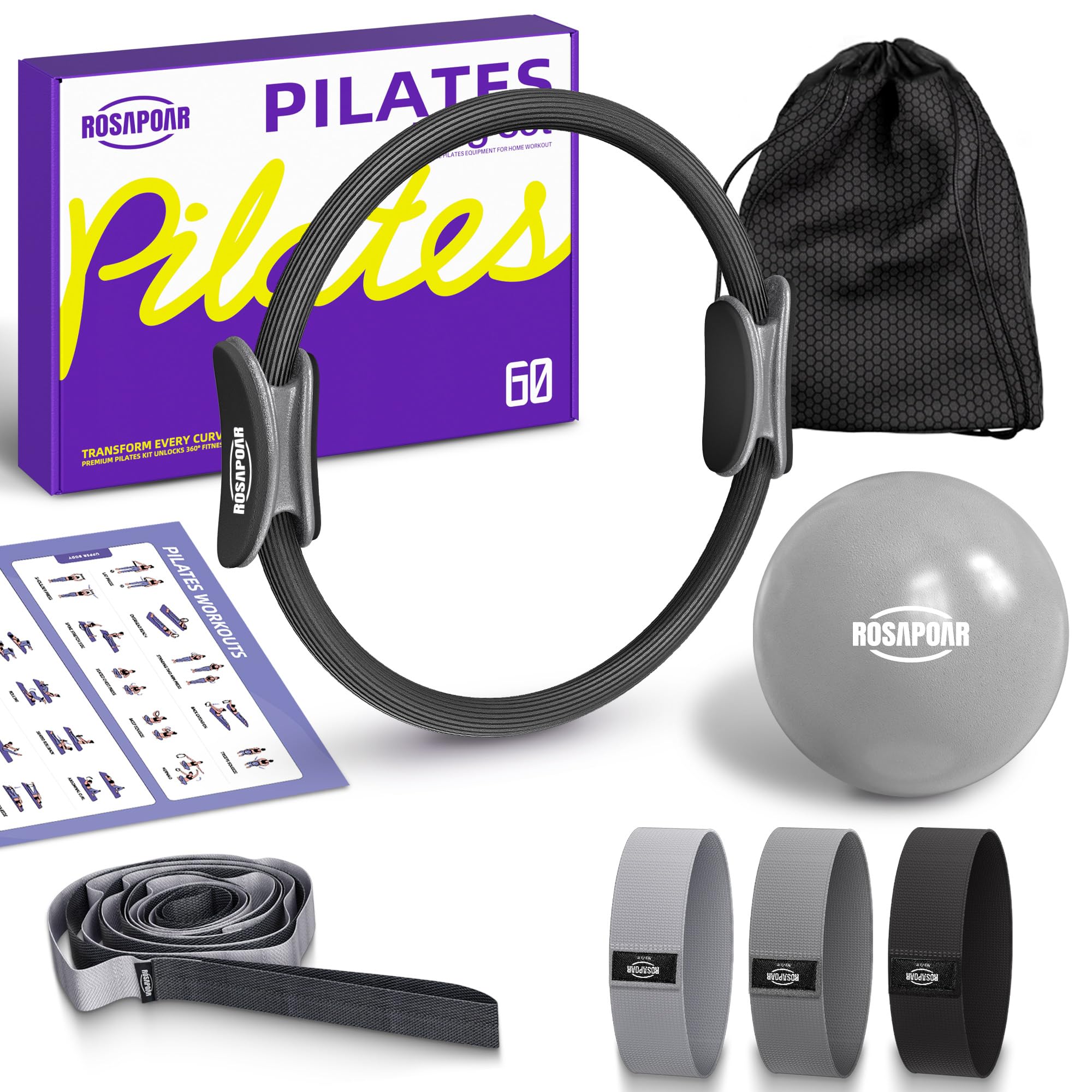 Amazon.com : ROSAPOAR Pilates Kit - 14