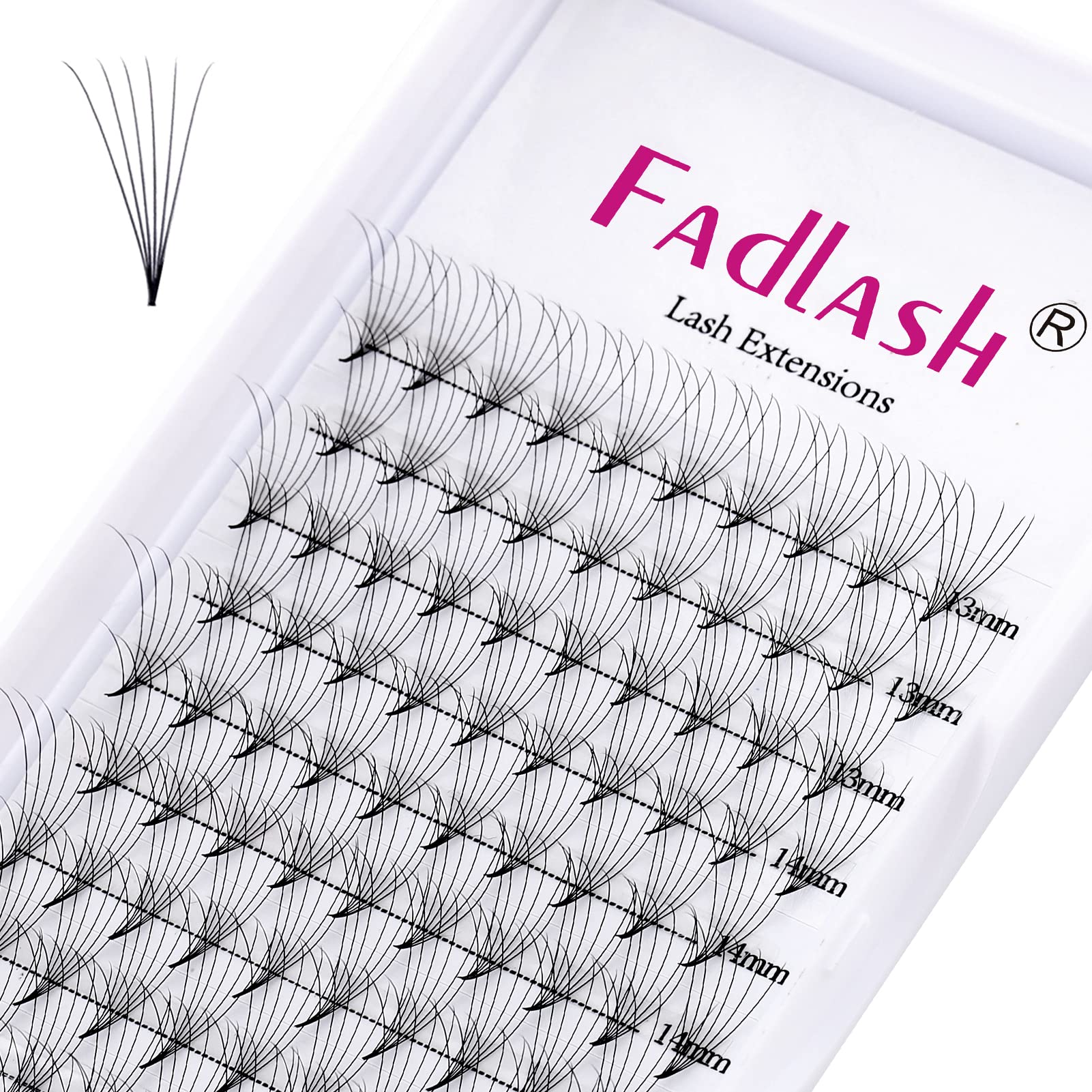 Volumen Ruso 10D 0.07mm C Curl 15mm Prefabricados Extensiones de Pestañas Volume Lashes Extension Ruso Pestañas — view 96