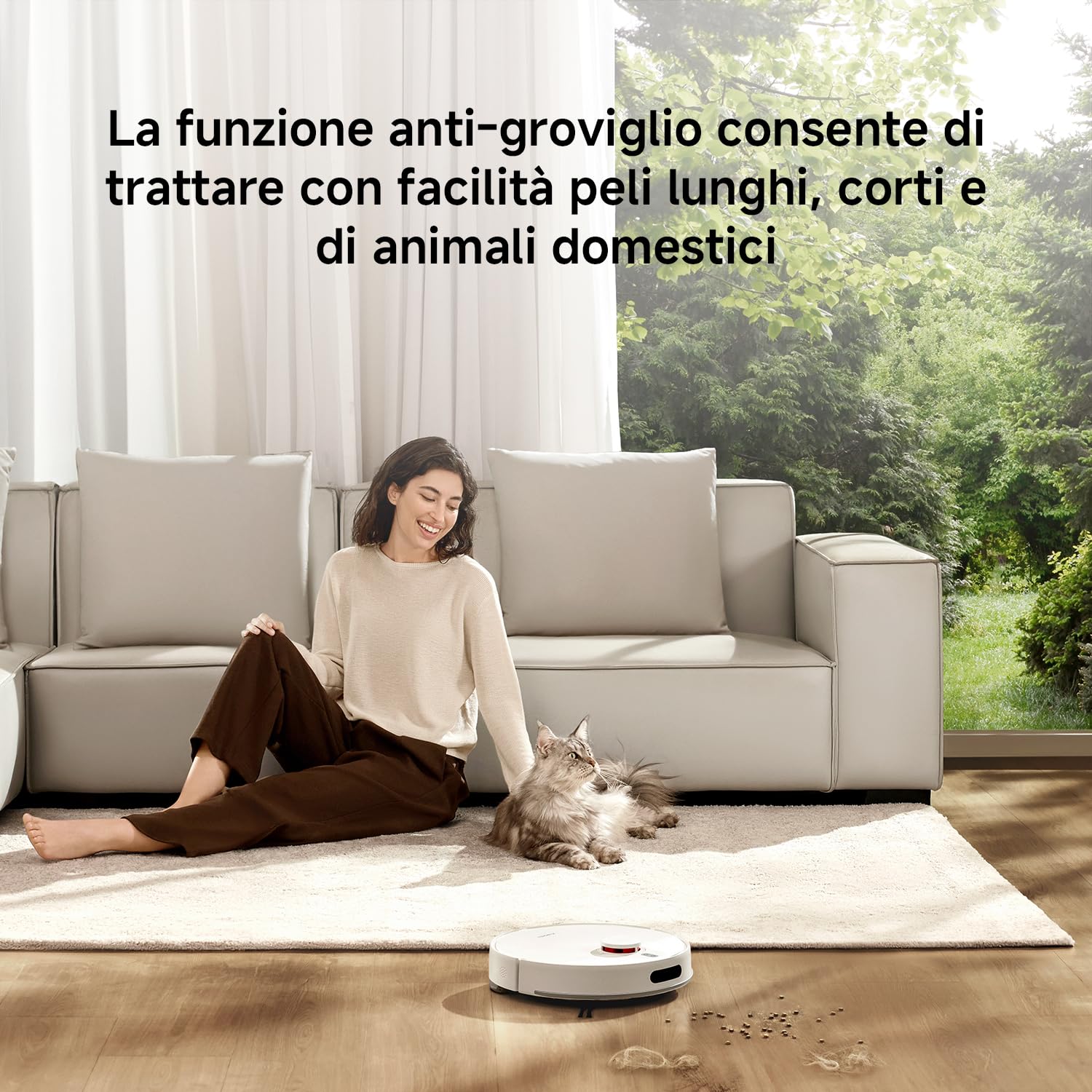 XIAOMI Robot Vacuum H40, Aspirapolvere e Lavapavimenti all-in-one, Potenza di Aspirazione 10.000Pa, Mappatura ad alta precisione con LDS, Ideale per Tappeti a Pelo Corto e Pavimenti Duri