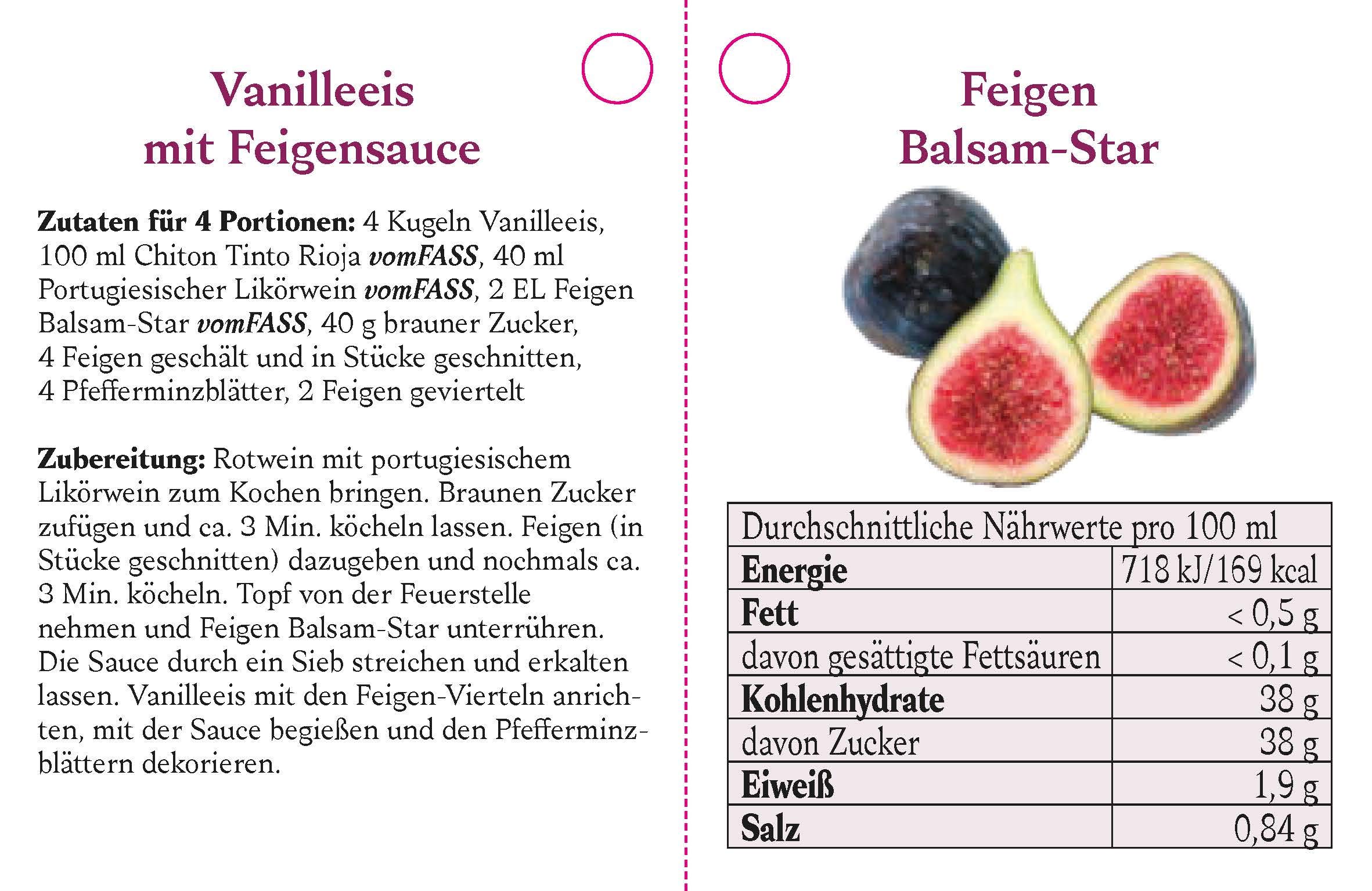 Vom Fass Feigen Balsam Star, 1er Pack (1 x 500 ml)