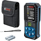 Bosch Professional Laser Measure GLM 50-27 CG (green laser, range: up to 50m, robust, IP65, data transfer via Bluetooth, 2x AA batteries, hand strap, pouch) - 1